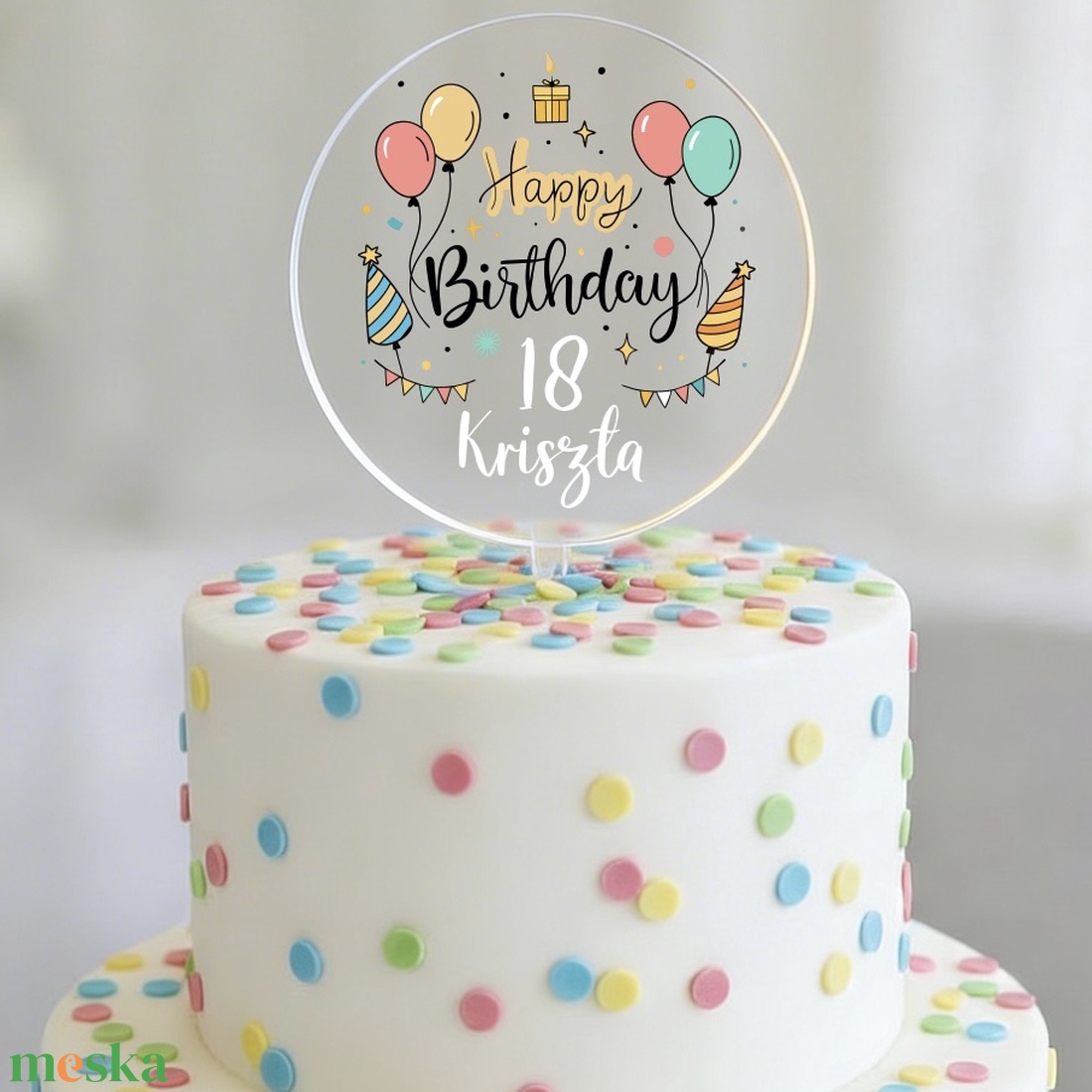 Névre szóló TORTADÍSZ - egyedi tortabeszúró - otthon & életmód - konyhafelszerelés, tálalás - sütés, főzés - sütidísz - Meska.hu