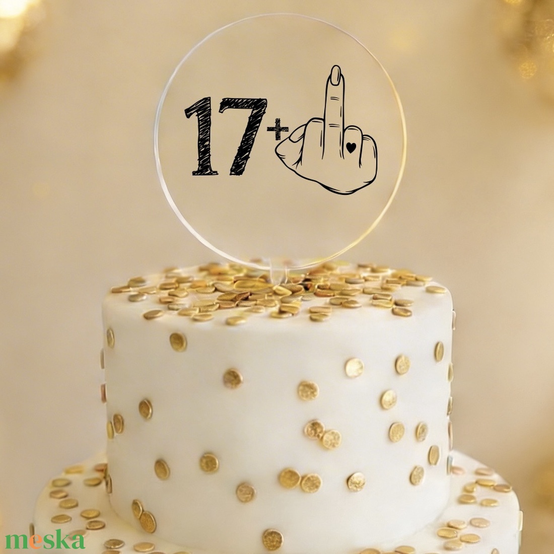 Névre szóló TORTADÍSZ  - születésnapra - otthon & életmód - konyhafelszerelés, tálalás - sütés, főzés - sütidísz - Meska.hu