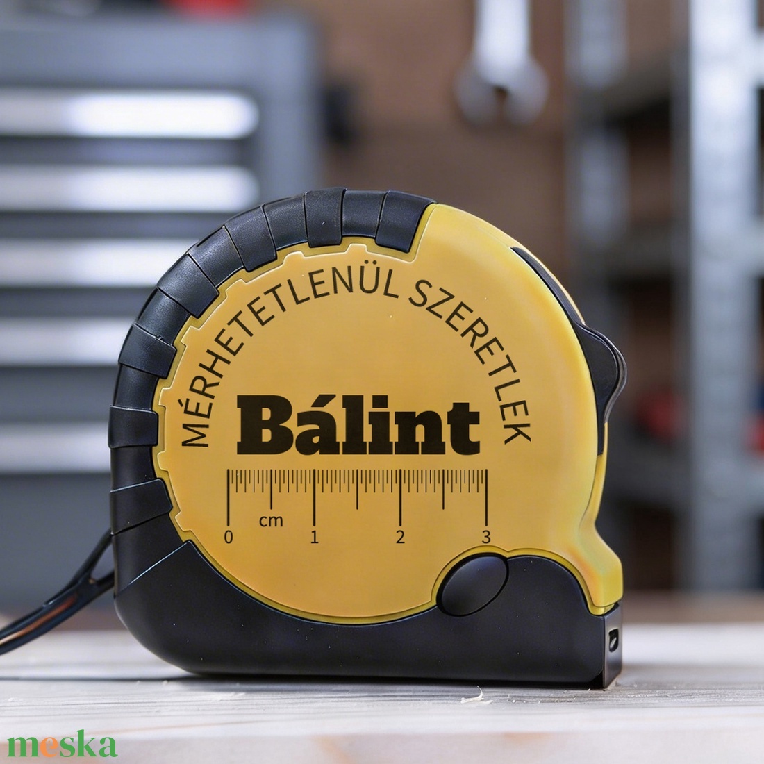 Névre szóló MÉRŐSZALAG férfiaknak - mérhetetlenül szeretlek - otthon & életmód - ház & kert - szerszám & eszközök - Meska.hu