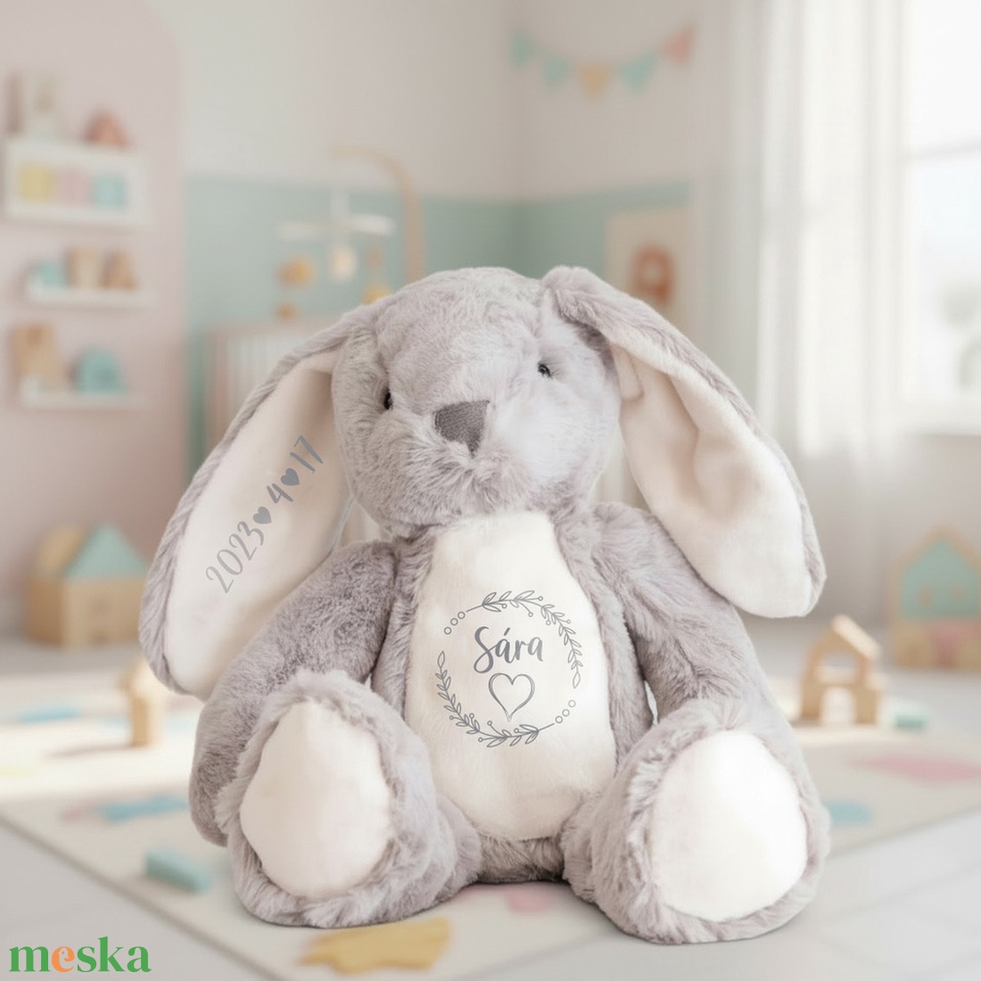 Névre szóló plüss nyuszi 1. - játék & sport - plüssállat & játékfigura - nyuszi - Meska.hu