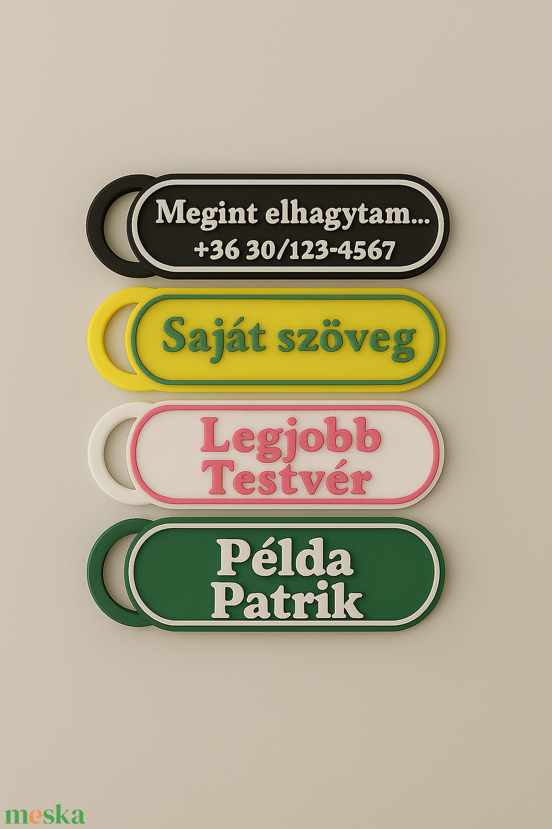 Egyedi feliratos kulcstartó - táska & tok - kulcstartó & táskadísz - kulcstartó - Meska.hu