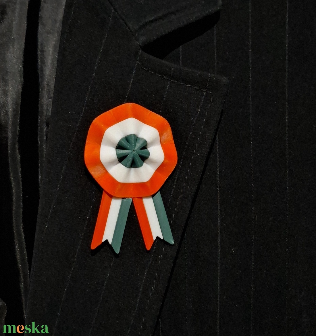 Mágneses kokárda - ékszer - kitűző és bross - Meska.hu