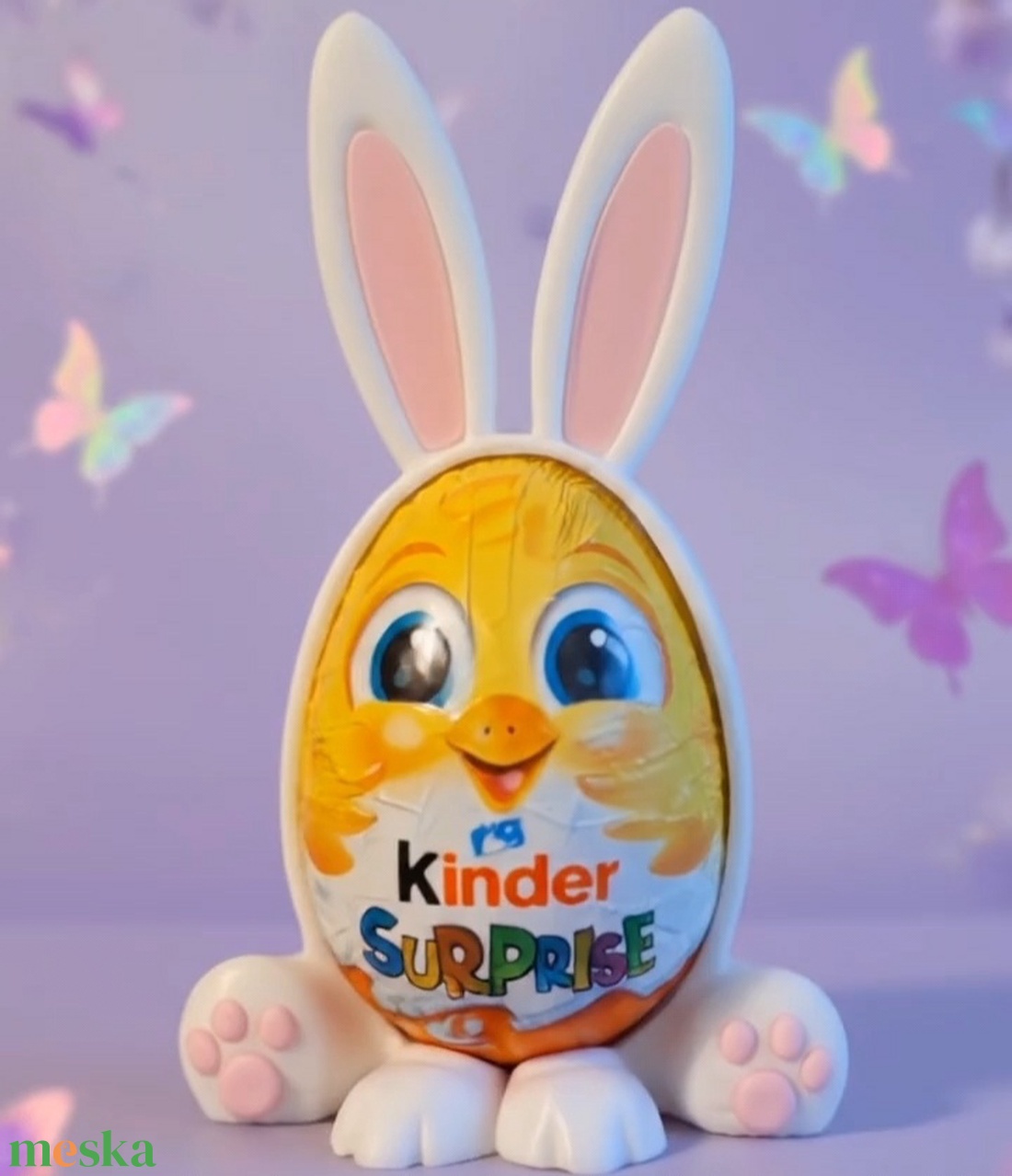 Nyuszis húsvéti tojás keret - ünnepi díszek, dekorációk - húsvéti díszek és dekorációk - húsvéti tojás, hímestojás - Meska.hu