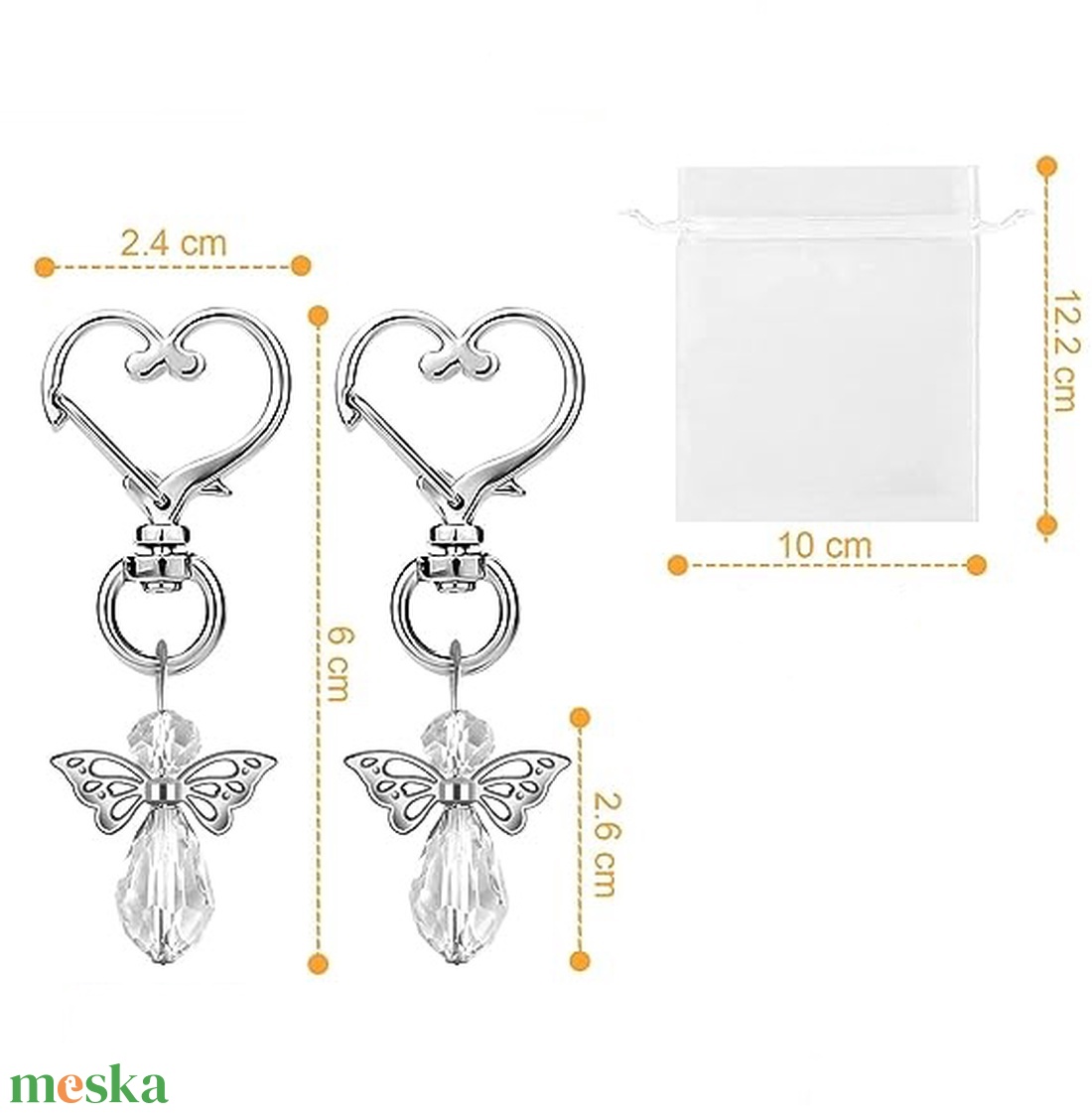Angyalkás kulcstartó szett organza tasakkal - esküvő - emlék & ajándék - köszönőajándék - Meska.hu Angyalkás kulcstartó szett organza tasakkal - esküvő - emlék & ajándék - köszönőajándék - Meska.hu