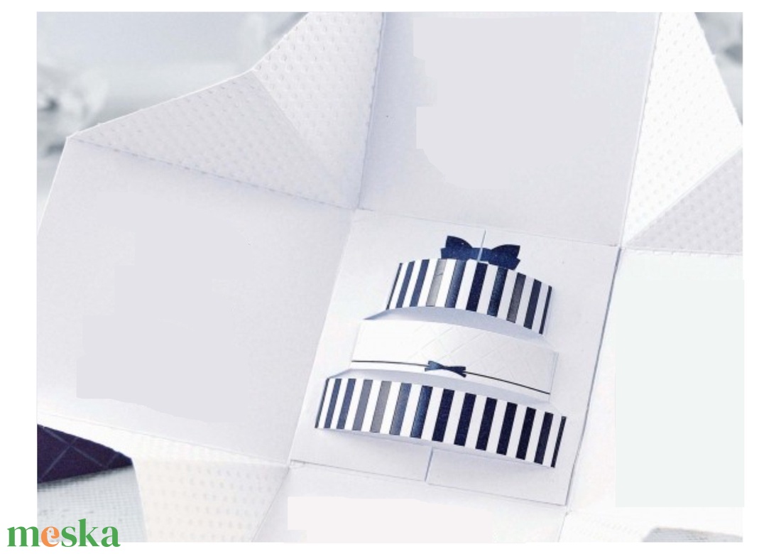 Dobozos, szétnyitható, esküvői meghívó igényes kivitelezéssel  - esküvő - meghívó & kártya - ültetési rend - Meska.hu