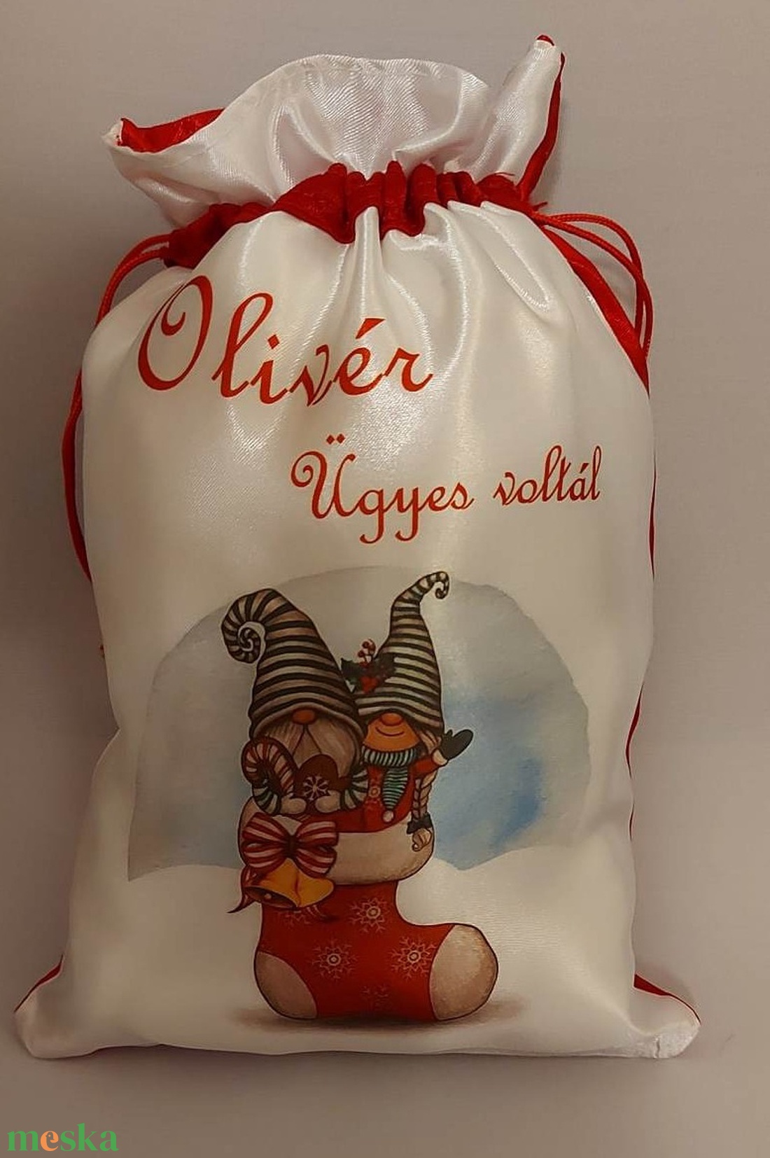 Mikulás zsák egyedi mintával és felirattal - karácsony - mikulás - mikulás ajándékok - Meska.hu Mikulás zsák egyedi mintával és felirattal - karácsony - mikulás - mikulás ajándékok - Meska.hu