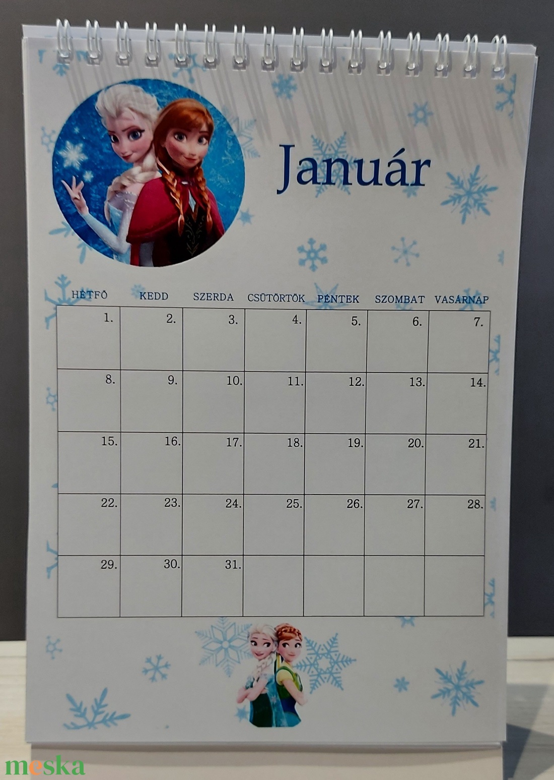 Asztali naptár Mesehősökkel  - otthon & életmód - dekoráció - fali és függő dekoráció - falinaptár & öröknaptár - Meska.hu
