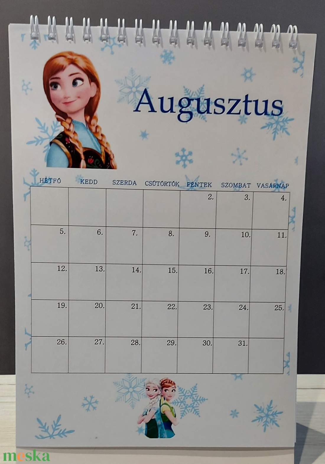 Asztali naptár Mesehősökkel  - otthon & életmód - dekoráció - fali és függő dekoráció - falinaptár & öröknaptár - Meska.hu