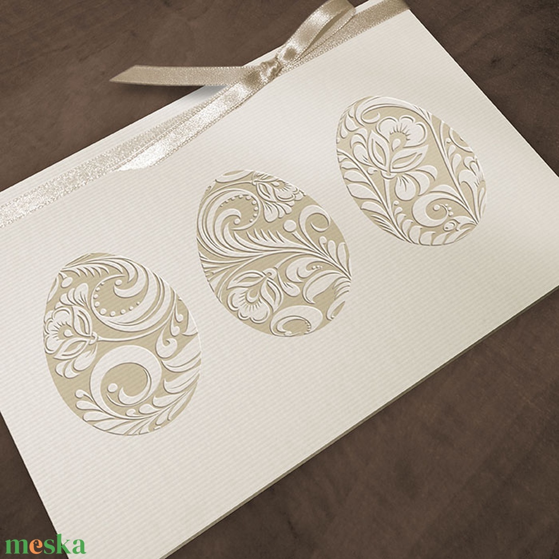 Egyedi mintás húsvéti lap - otthon & életmód - papír, írószer - ajándékozás kellékei - képeslap, üdvözlőlap - Meska.hu