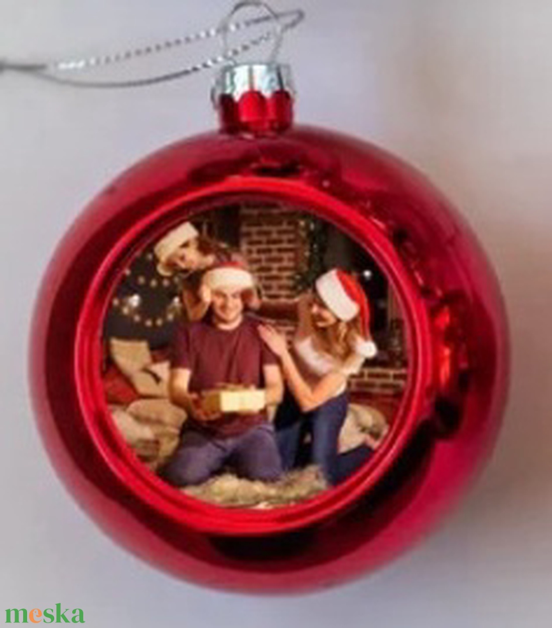 Egyedi képes karácsonyfadísz  - karácsony - karácsonyi lakásdekoráció - karácsonyfadíszek - Meska.hu