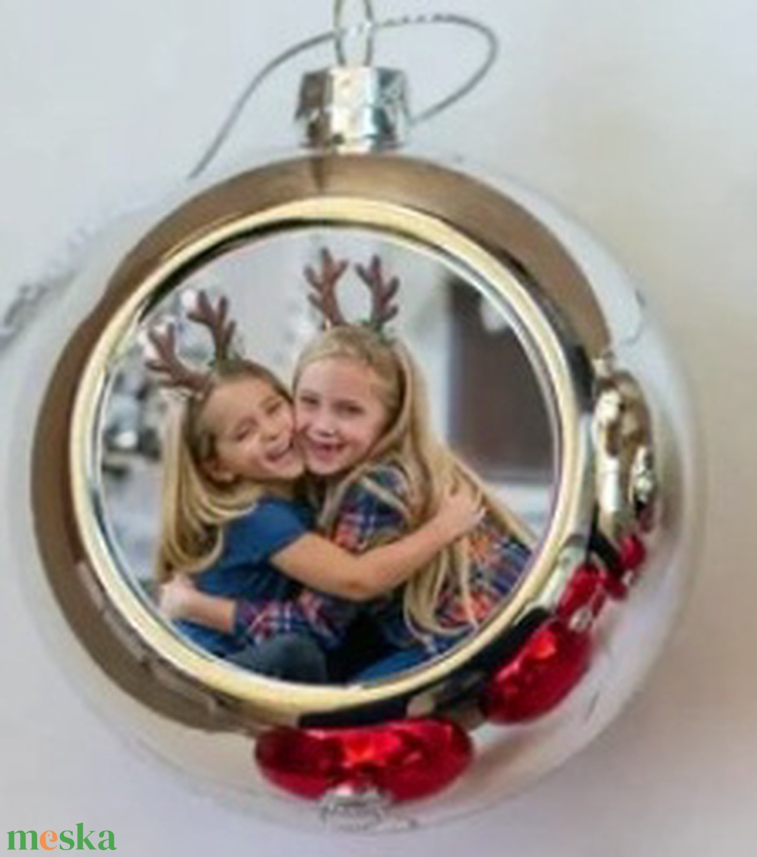 Egyedi képes karácsonyfadísz  - karácsony - karácsonyi lakásdekoráció - karácsonyfadíszek - Meska.hu