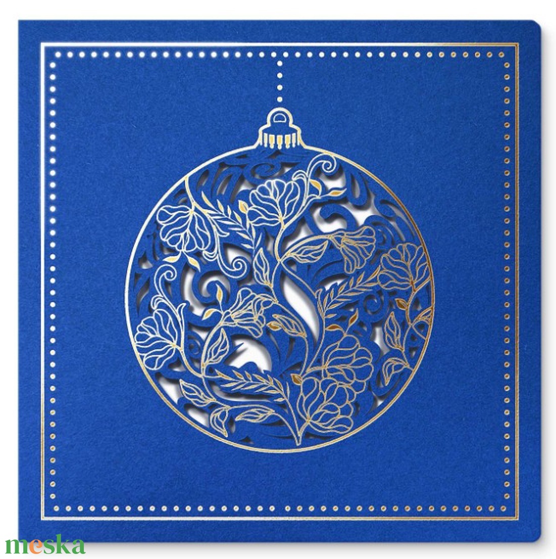 Karácsonyi képeslap egyedi grafikával, kivágással - karácsony - karácsonyi ajándékozás - karácsonyi képeslap, üdvözlőlap, ajándékkísérő - Meska.hu