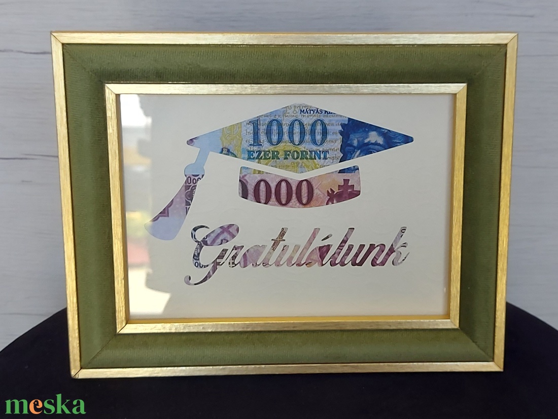 Ballagási pénzátadó keret - otthon & életmód - papír, írószer - meghívó - ballagási meghívó - Meska.hu