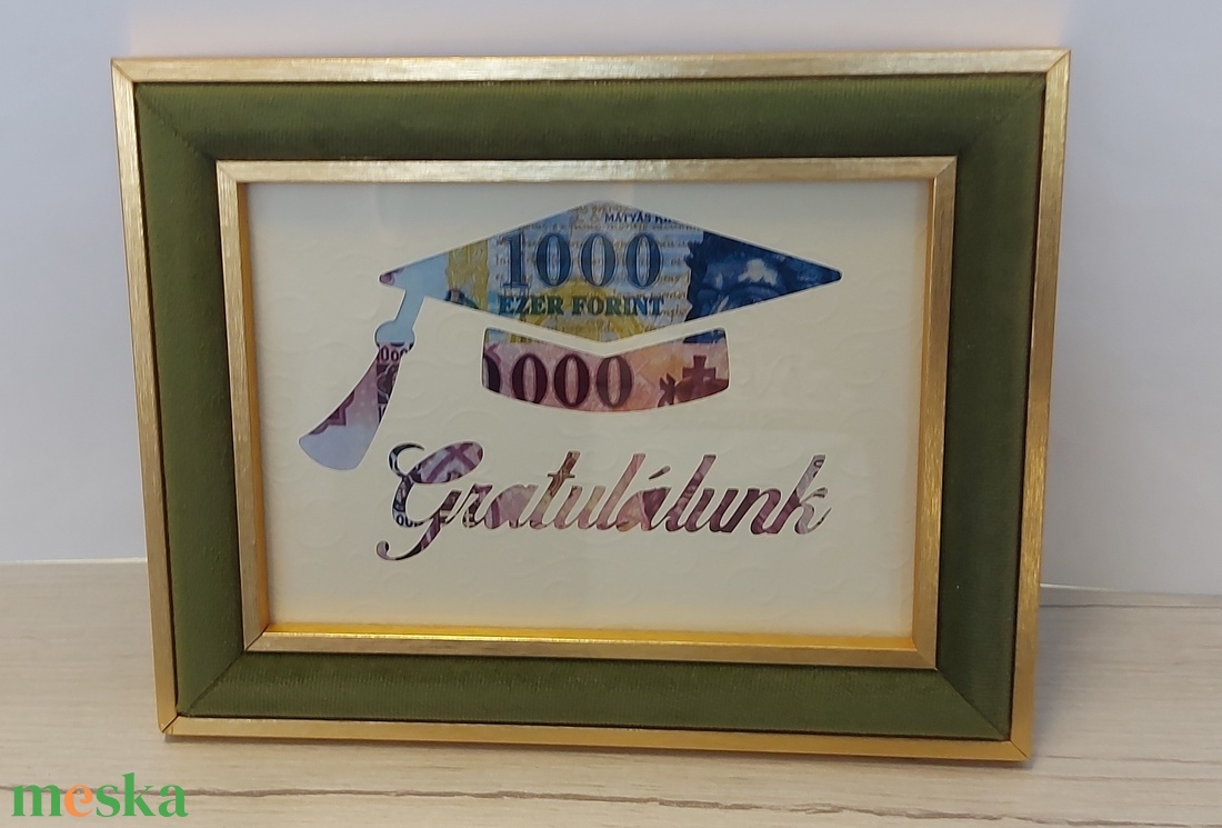 Ballagási pénzátadó keret - otthon & életmód - papír, írószer - meghívó - ballagási meghívó - Meska.hu