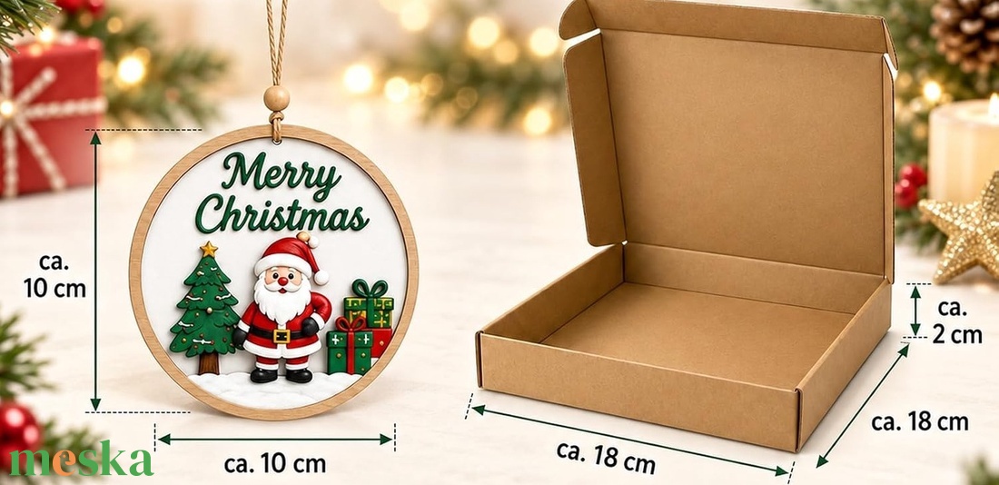 Dekoratív karácsonyi fa díszek - karácsony - karácsonyi lakásdekoráció - karácsonyfadíszek - Meska.hu