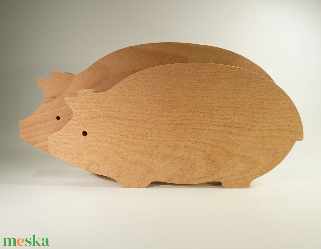 Malac alakú vágódeszka - otthon & életmód - konyhafelszerelés, tálalás - sütés, főzés - vágódeszka - Meska.hu