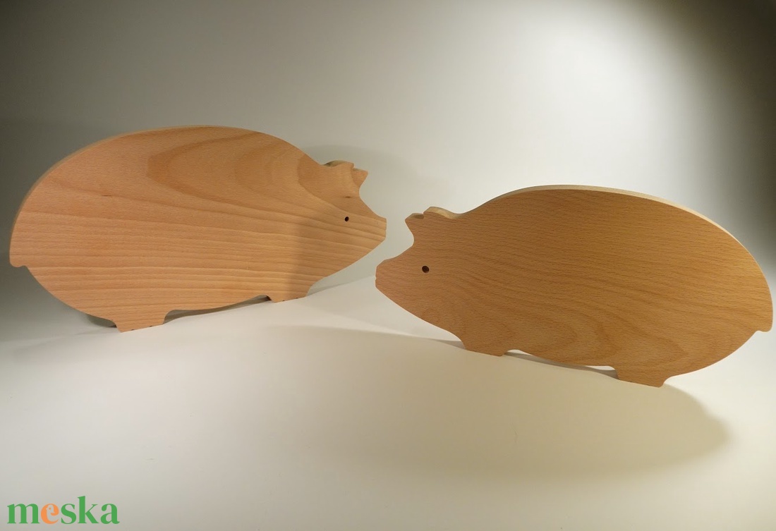 Malac alakú vágódeszka - otthon & életmód - konyhafelszerelés, tálalás - sütés, főzés - vágódeszka - Meska.hu