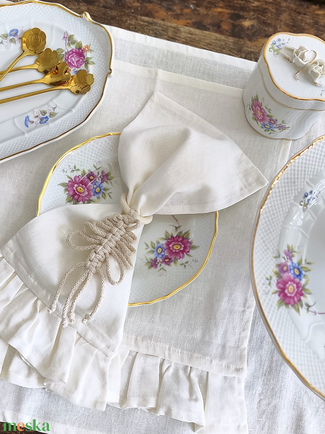 4 darabos szalvétagyűrű / karácsonyfadísz díszdobozban - karácsony - adventi díszek - adventi asztaldísz - Meska.hu