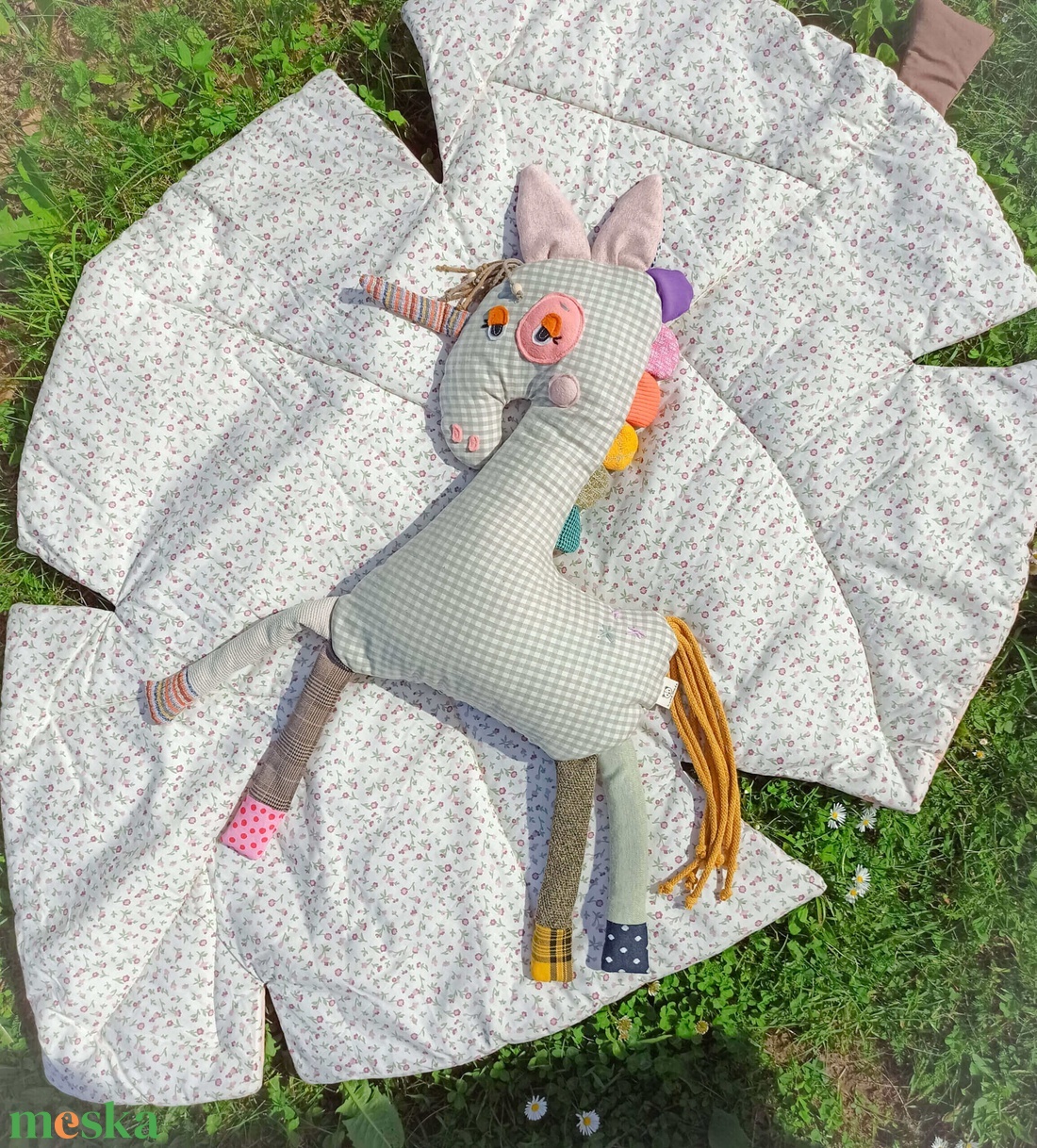 Unikornis textiljáték - játék & sport - plüssállat & játékfigura - unikornis - Meska.hu