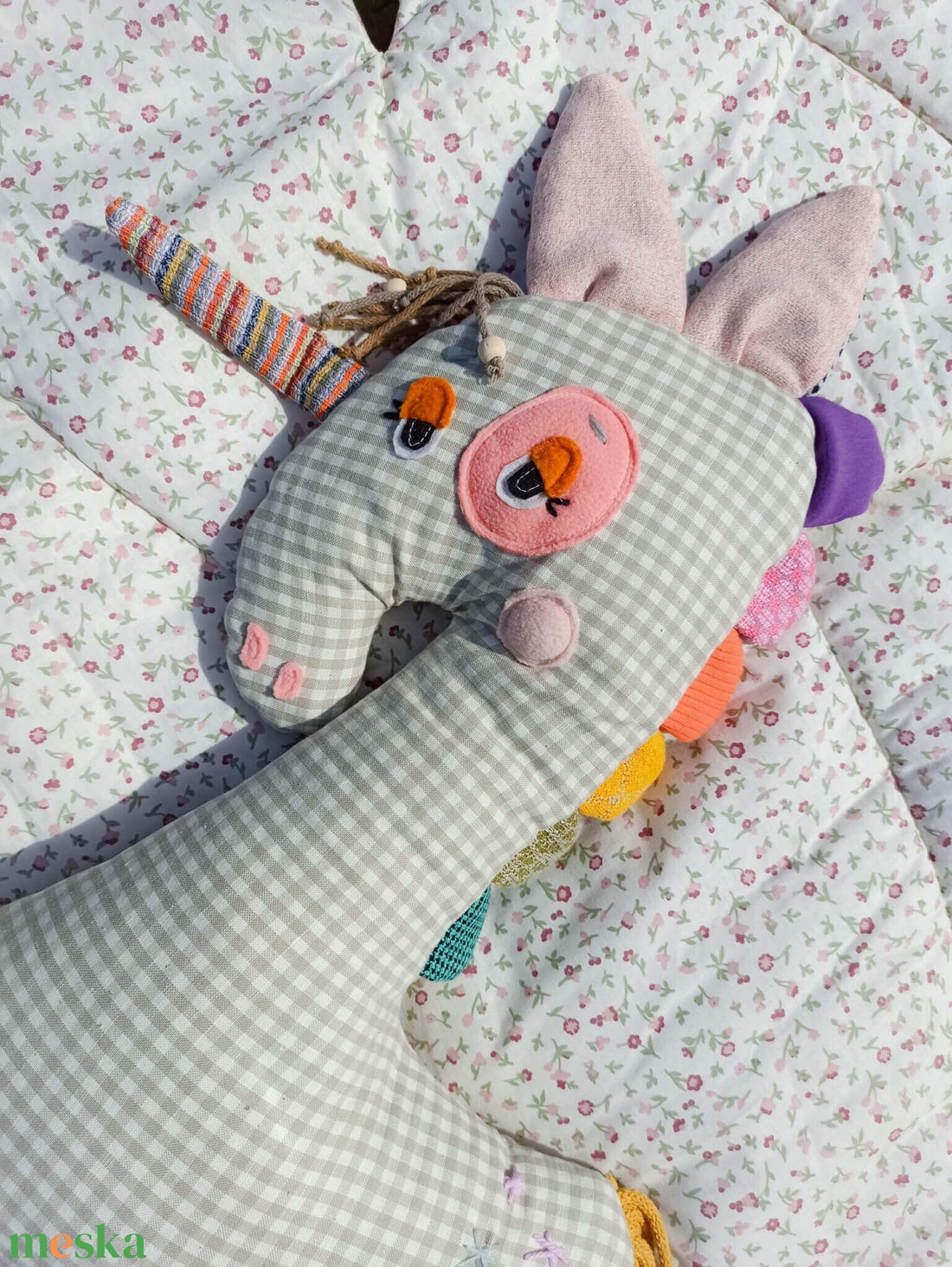 Unikornis textiljáték - játék & sport - plüssállat & játékfigura - unikornis - Meska.hu