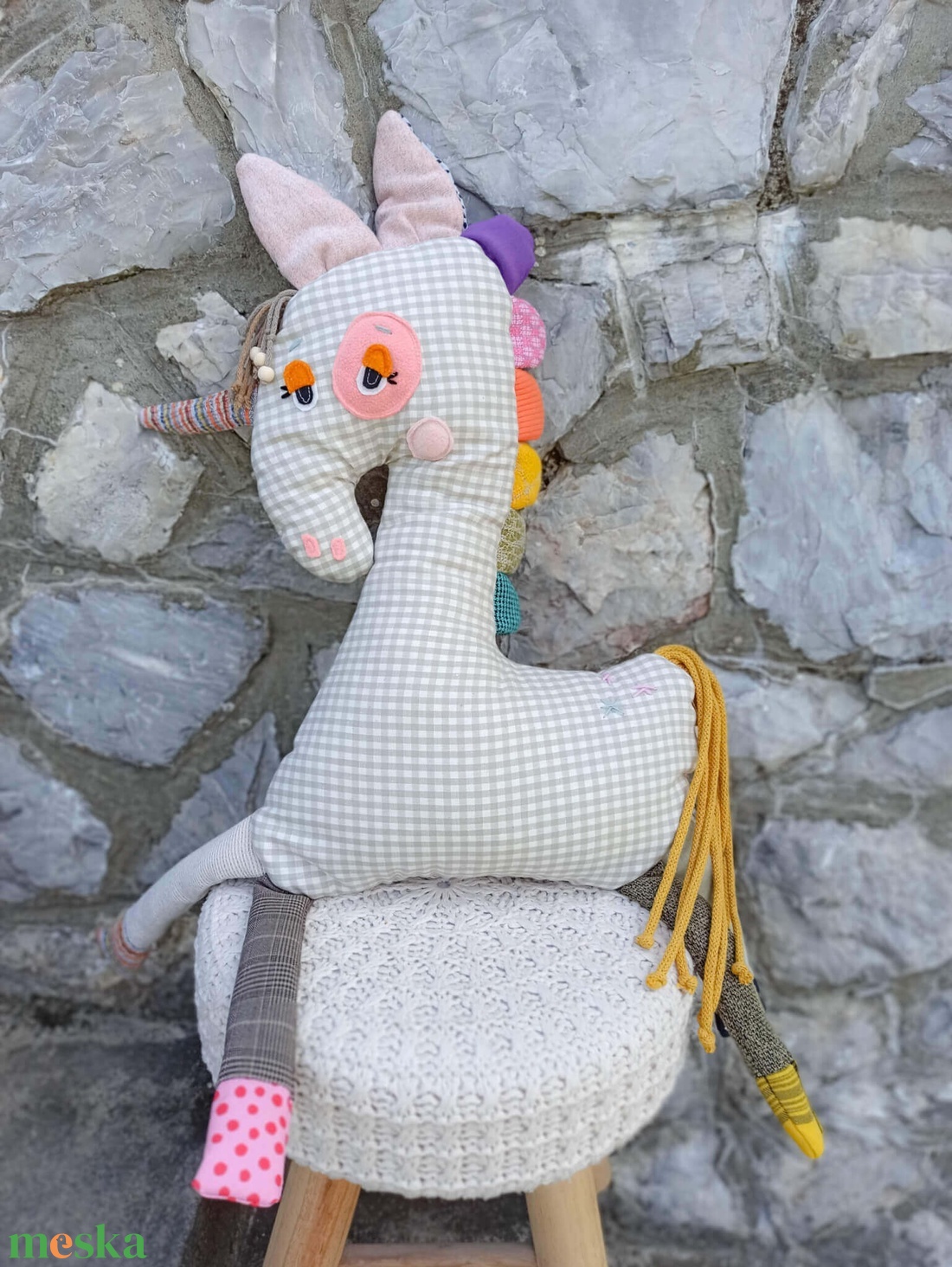 Unikornis textiljáték - játék & sport - plüssállat & játékfigura - unikornis - Meska.hu