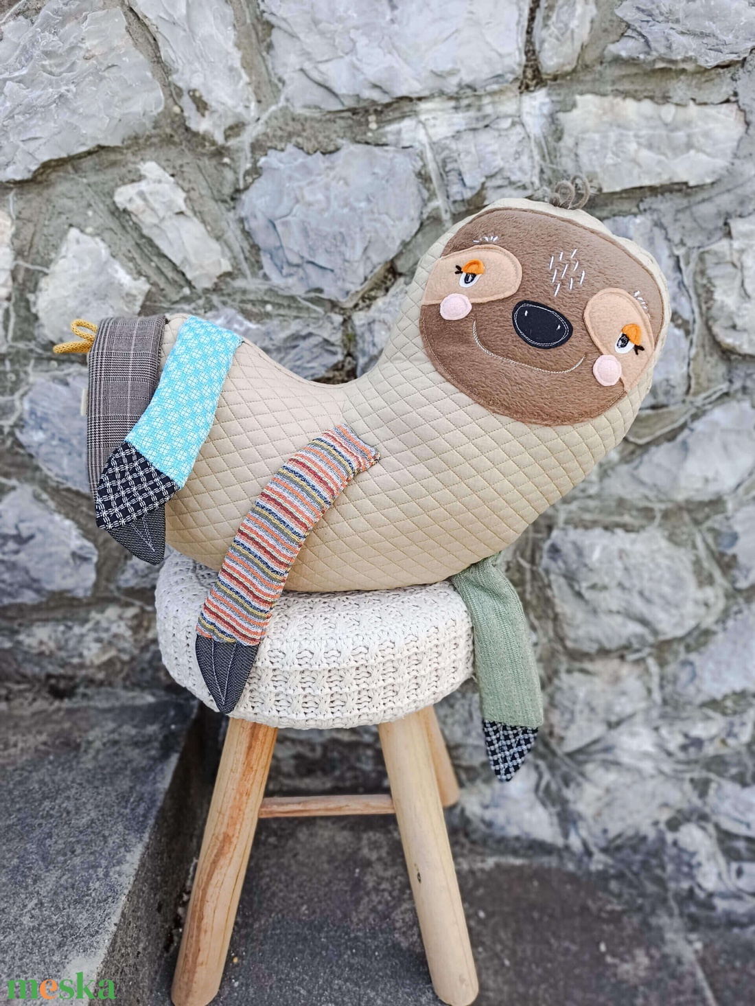 Lajhár textiljáték  - játék & sport - plüssállat & játékfigura - más figura - Meska.hu