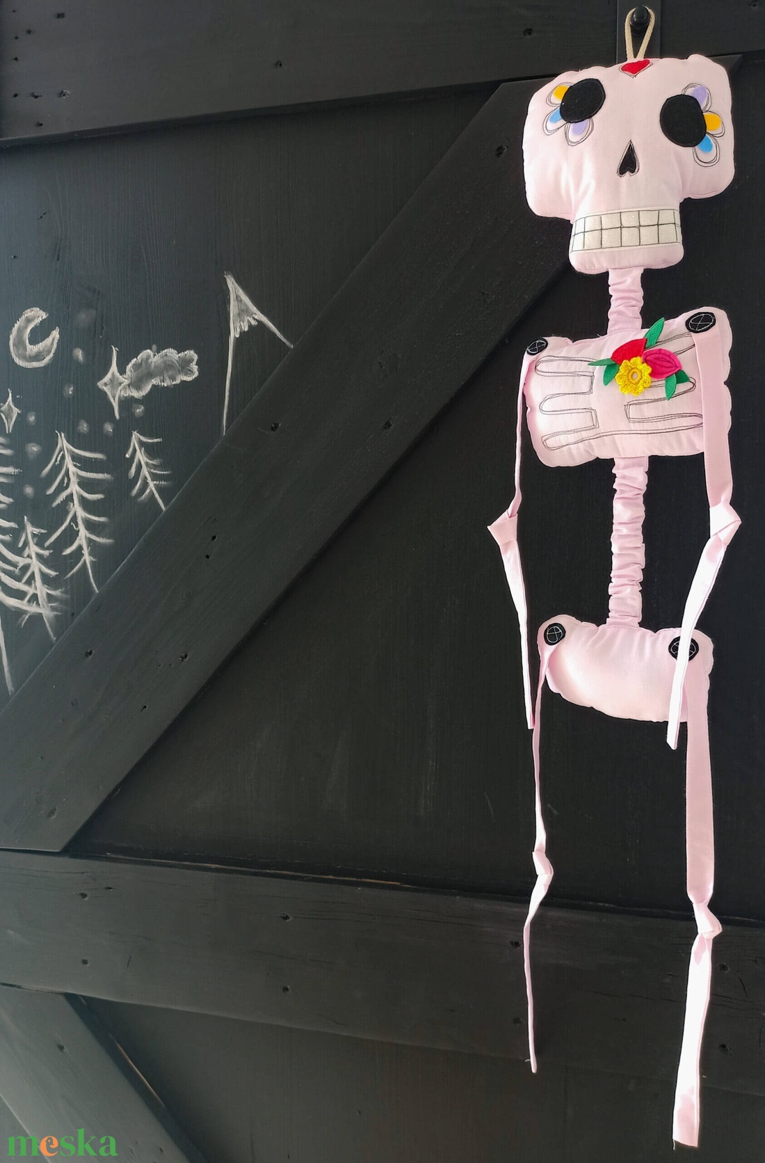 Textil csontváz - otthon & életmód - dekoráció - halloween - halloweeni dekoráció - Meska.hu