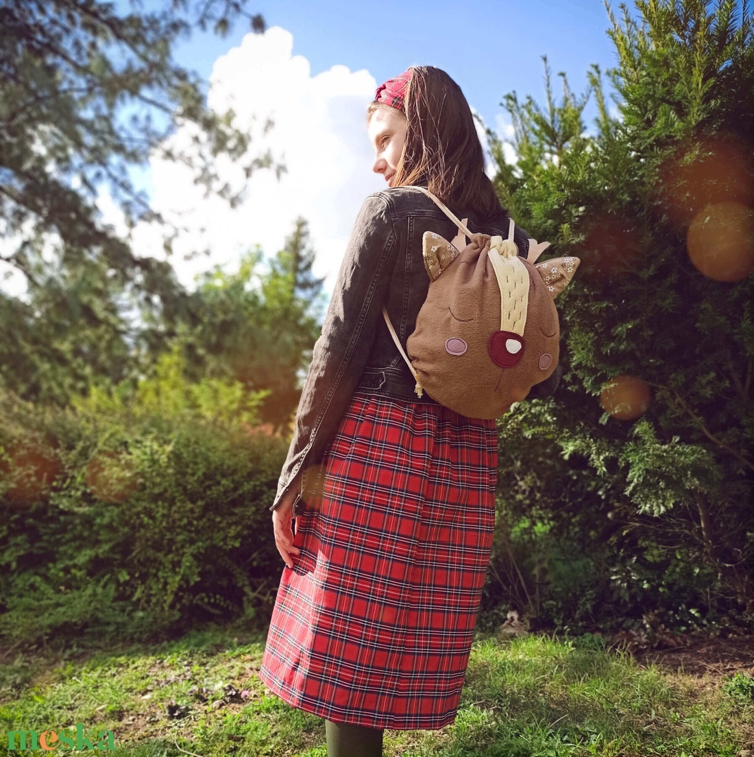 Őzikés hátizsák - táska & tok - hátizsák - hátizsák - Meska.hu