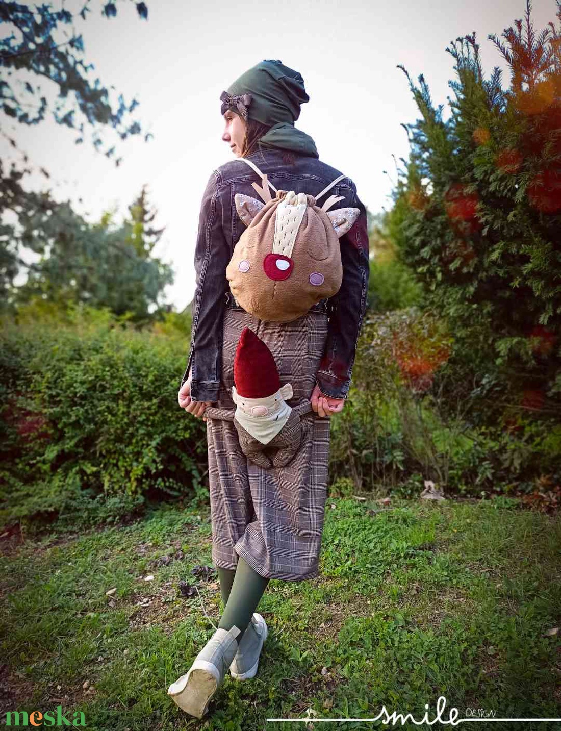 Őzikés hátizsák - táska & tok - hátizsák - hátizsák - Meska.hu