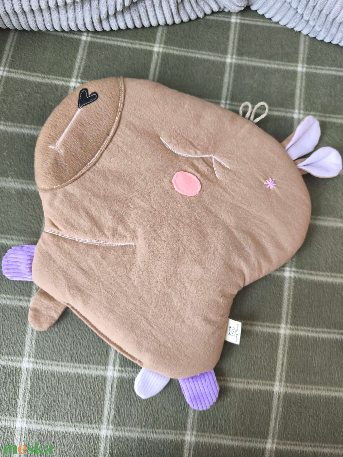 Kapibara székpárna - otthon & életmód - babaszoba, gyerekszoba - iskolai ülőpárna - Meska.hu