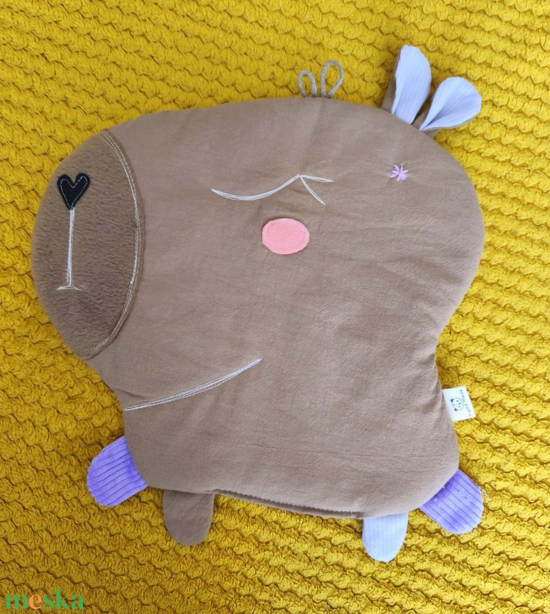 Kapibara székpárna - otthon & életmód - babaszoba, gyerekszoba - iskolai ülőpárna - Meska.hu