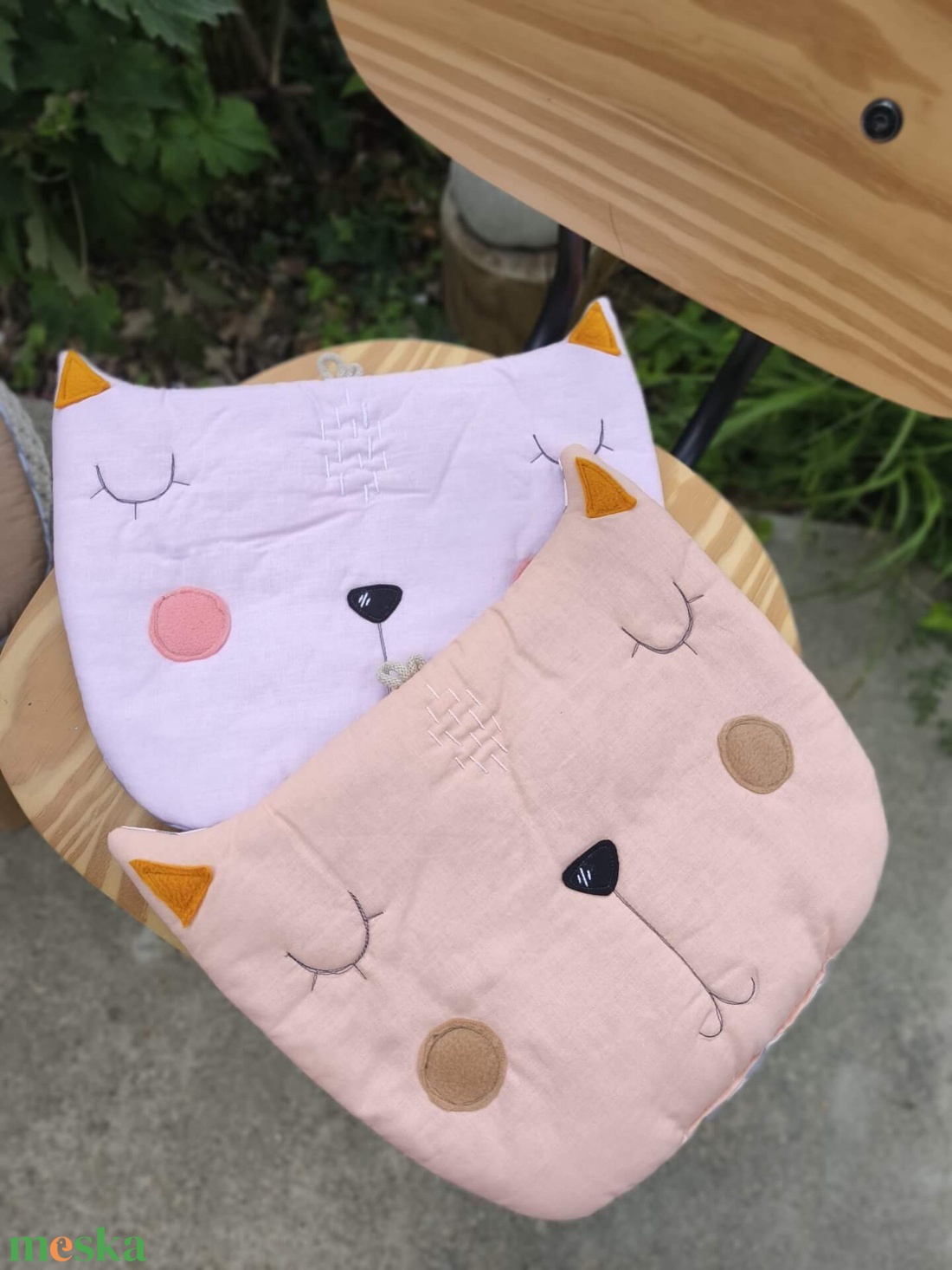 Cica székpárna - otthon & életmód - babaszoba, gyerekszoba - iskolai ülőpárna - Meska.hu