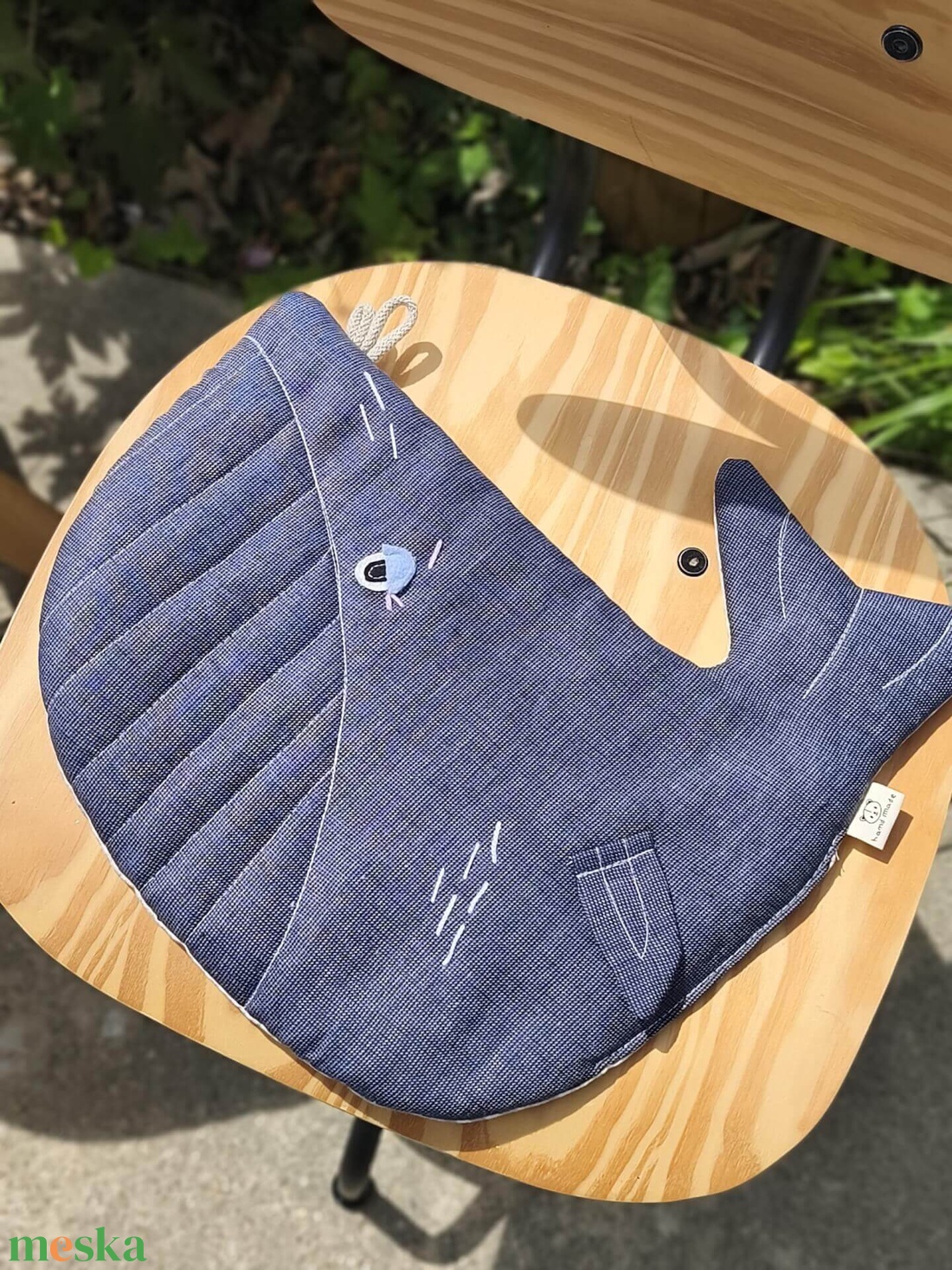 Bálna székpárna  - otthon & életmód - babaszoba, gyerekszoba - iskolai ülőpárna - Meska.hu