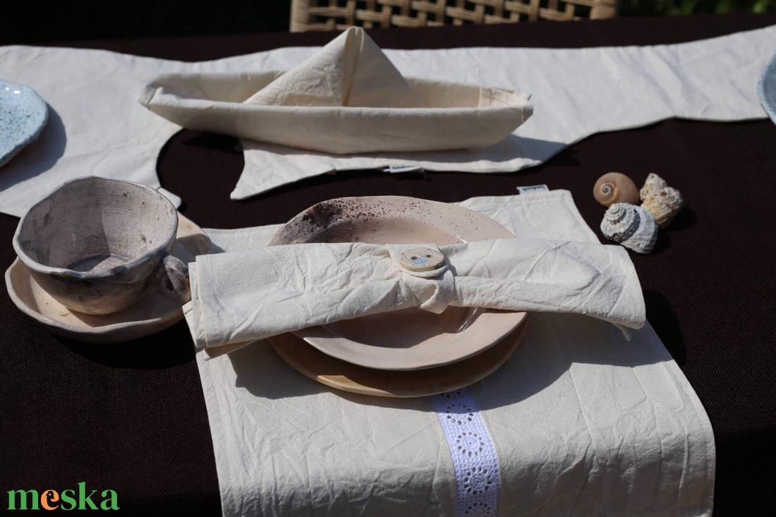 Balaton Pure asztalkendő szett - otthon & életmód - konyhafelszerelés, tálalás - konyhai textil - szalvéta - Meska.hu