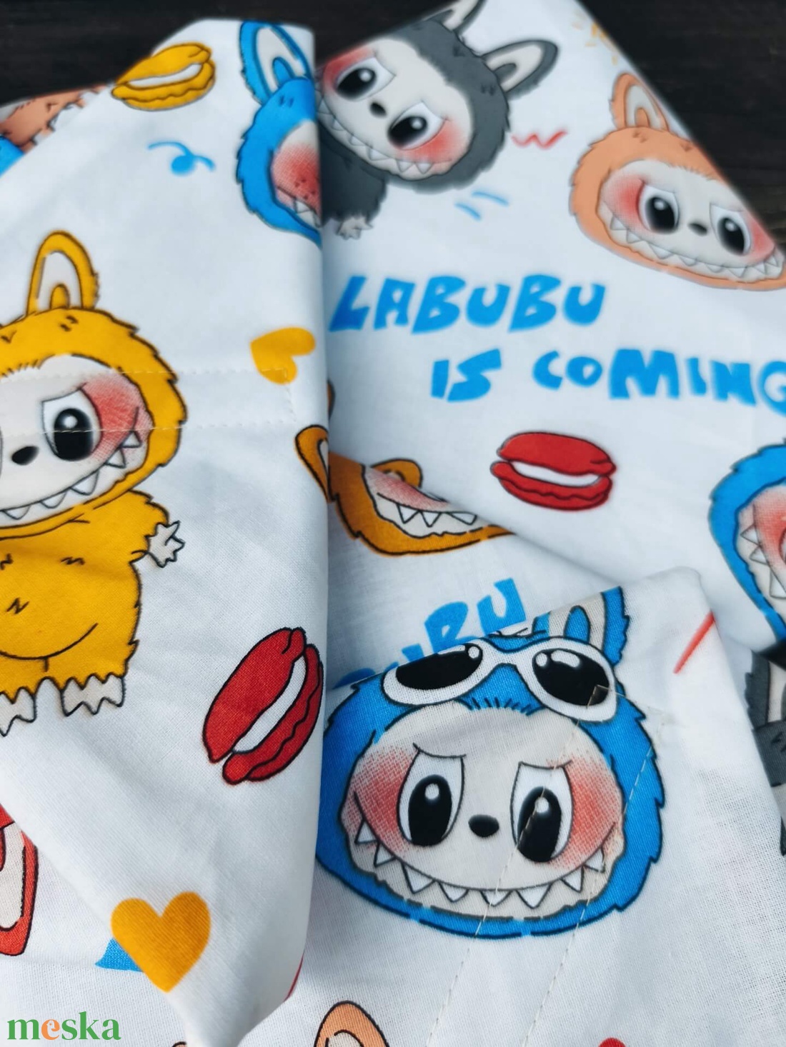 Újraszalvéta Labubu - táska & tok - uzsonna- & ebéd tartó - szendvics csomagoló - Meska.hu