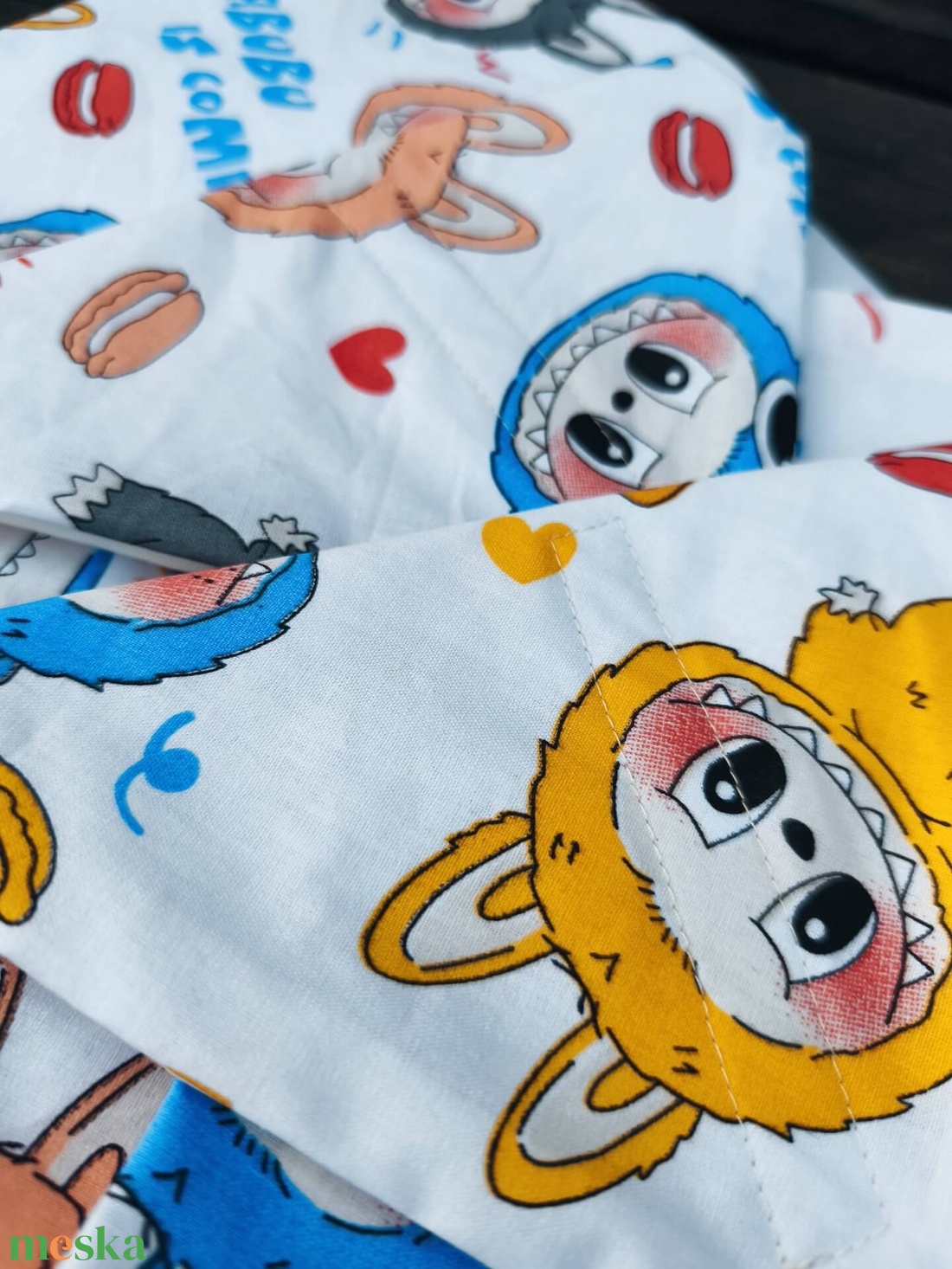 Újraszalvéta Labubu - táska & tok - uzsonna- & ebéd tartó - szendvics csomagoló - Meska.hu