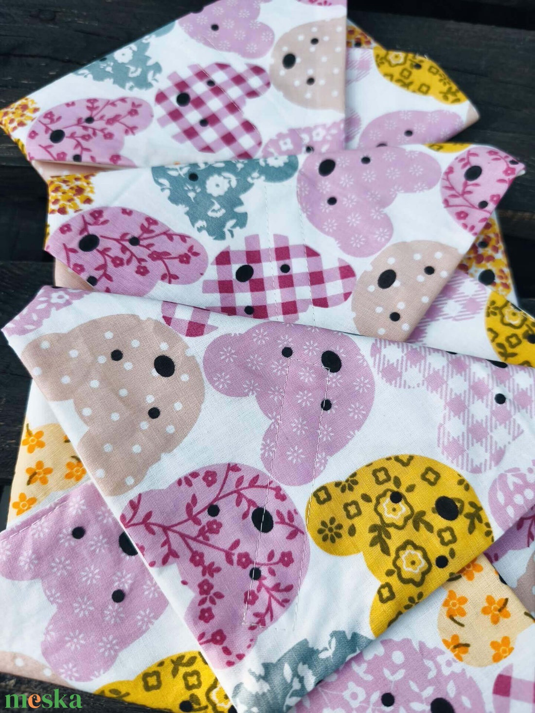 Újraszalvéta teddy macis - táska & tok - uzsonna- & ebéd tartó - szendvics csomagoló - Meska.hu