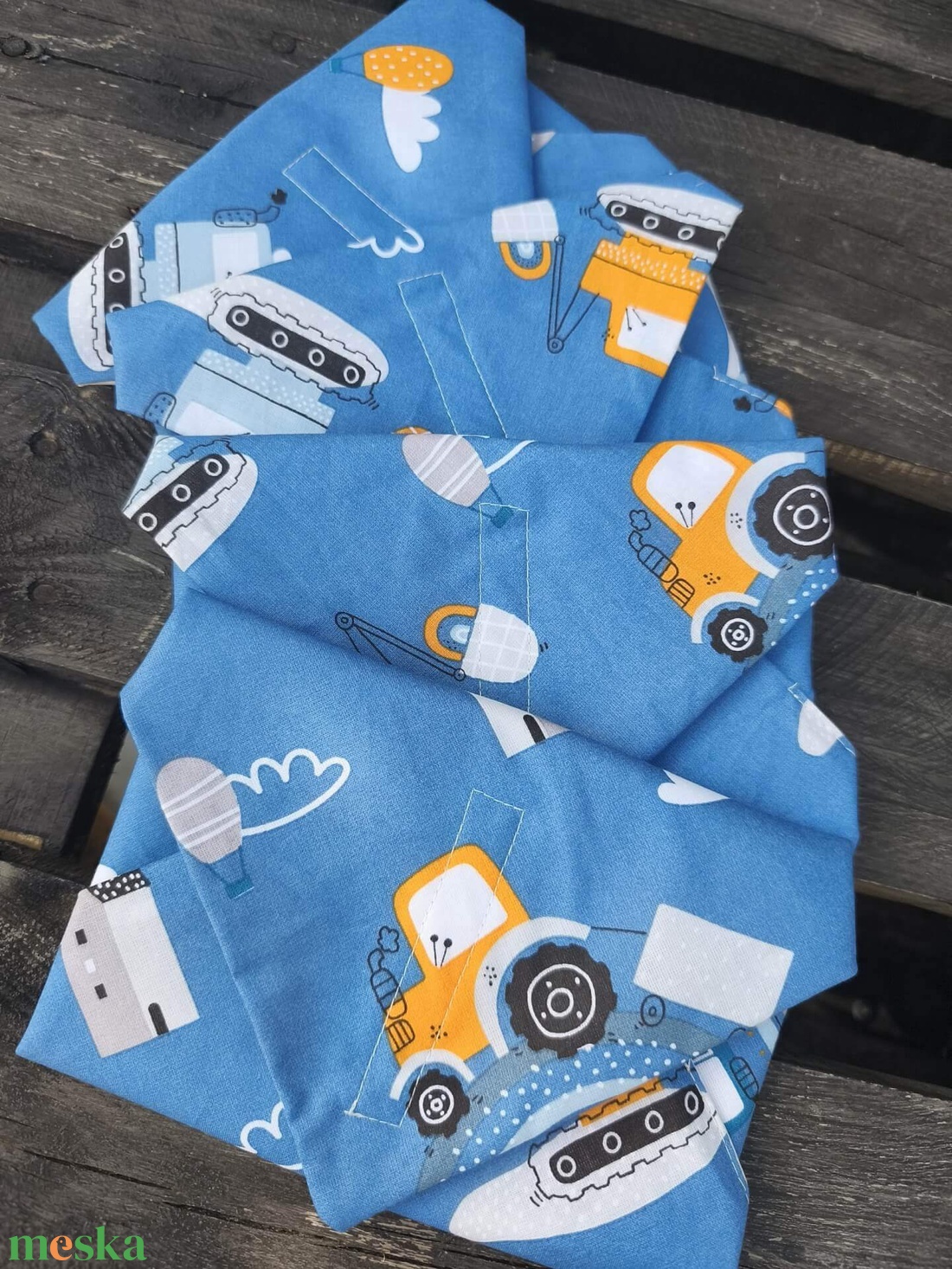 Újraszalvéta farmos  - táska & tok - uzsonna- & ebéd tartó - szendvics csomagoló - Meska.hu