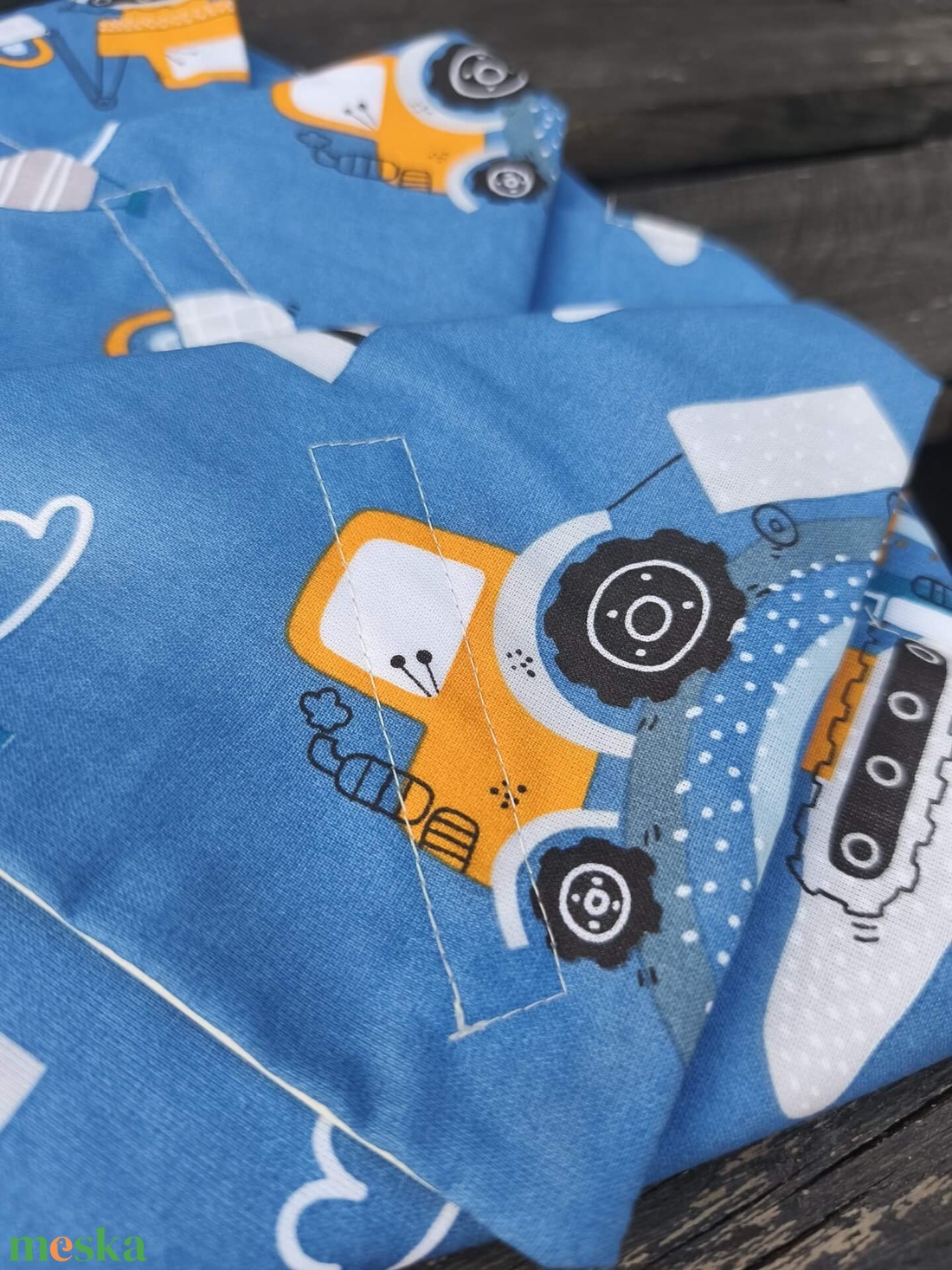 Újraszalvéta farmos  - táska & tok - uzsonna- & ebéd tartó - szendvics csomagoló - Meska.hu