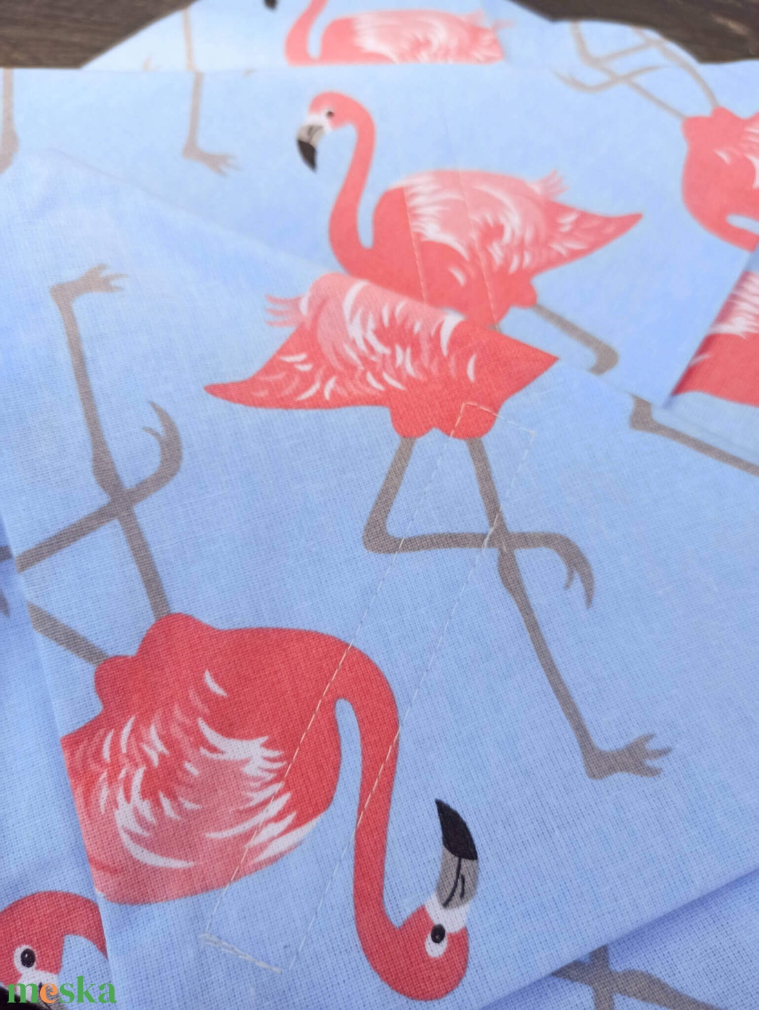 Újraszalvéta flamingó  - táska & tok - uzsonna- & ebéd tartó - szendvics csomagoló - Meska.hu