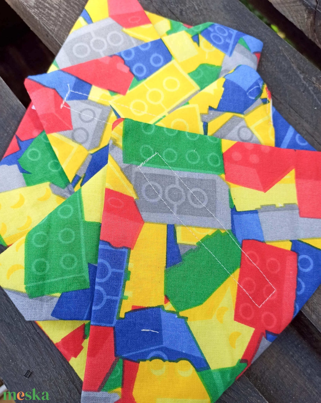 Újraszalvéta Lego - táska & tok - uzsonna- & ebéd tartó - szendvics csomagoló - Meska.hu