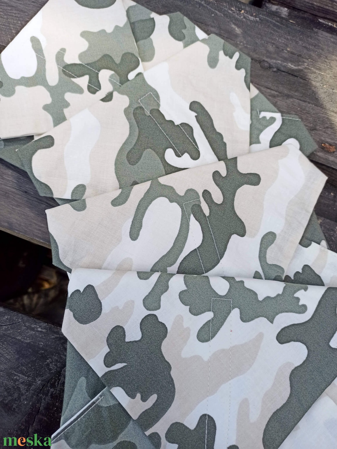 Újraszalvéta terepmintás - táska & tok - uzsonna- & ebéd tartó - szendvics csomagoló - Meska.hu