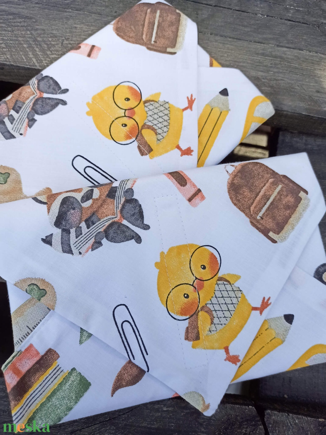 Újraszalvéta iskolabusz - táska & tok - uzsonna- & ebéd tartó - szendvics csomagoló - Meska.hu