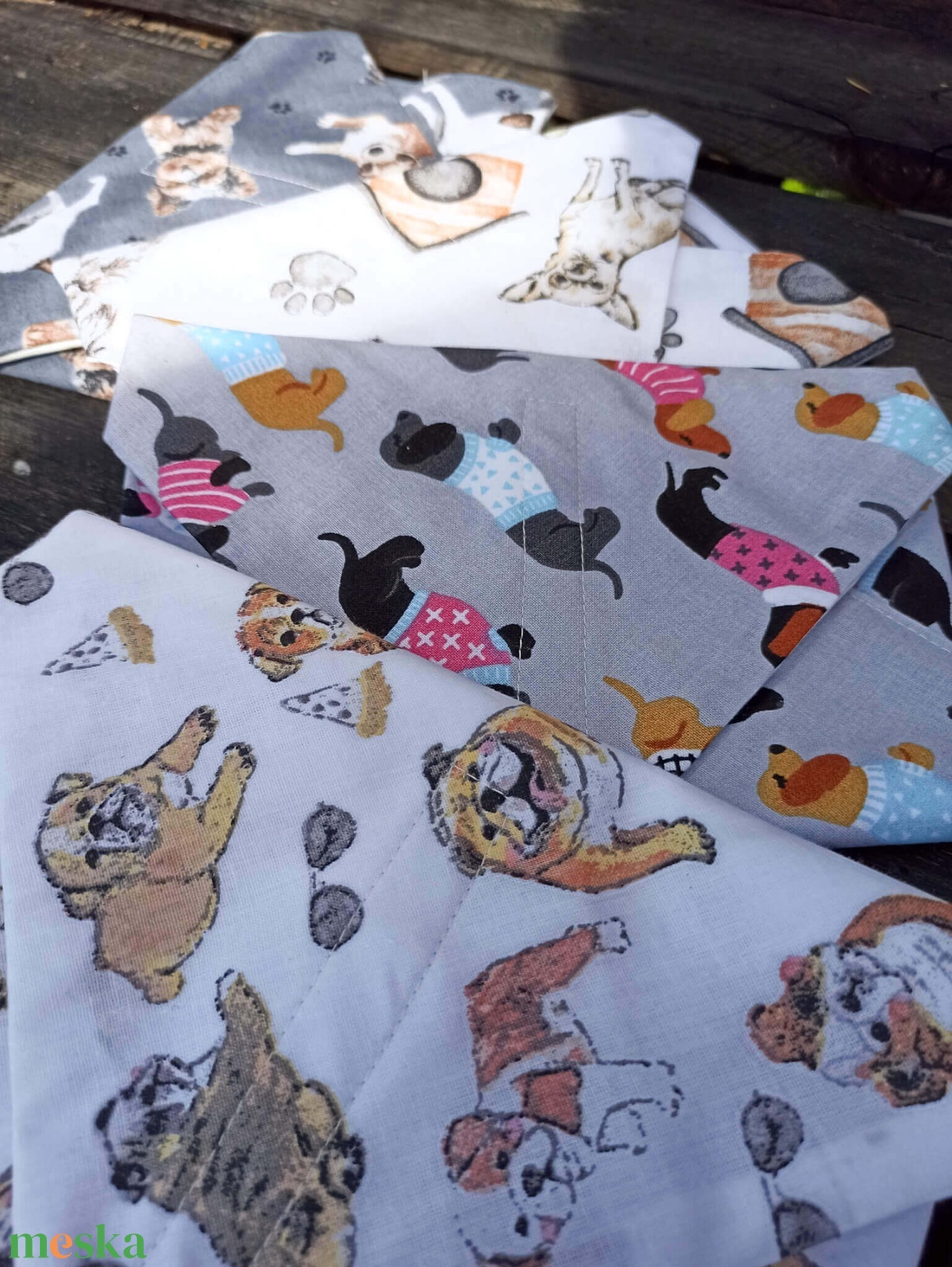 Újraszalvéta tacskó - táska & tok - uzsonna- & ebéd tartó - szendvics csomagoló - Meska.hu