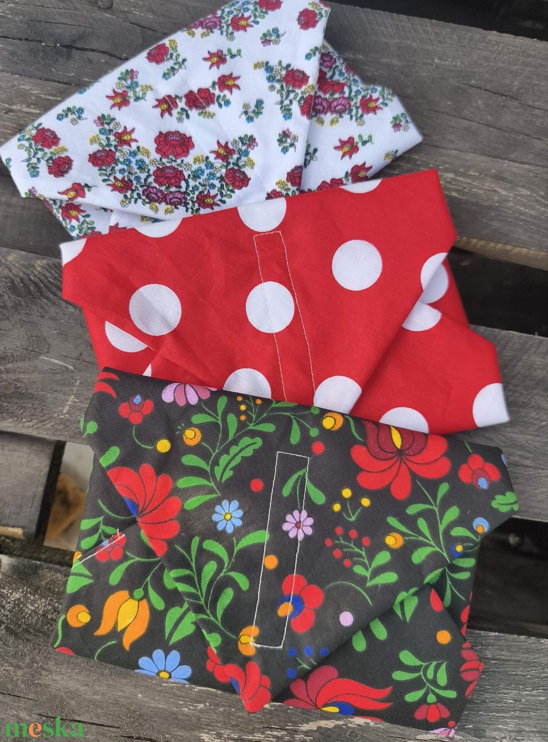 Újraszalvéta Magyaros szett - táska & tok - uzsonna- & ebéd tartó - szendvics csomagoló - Meska.hu