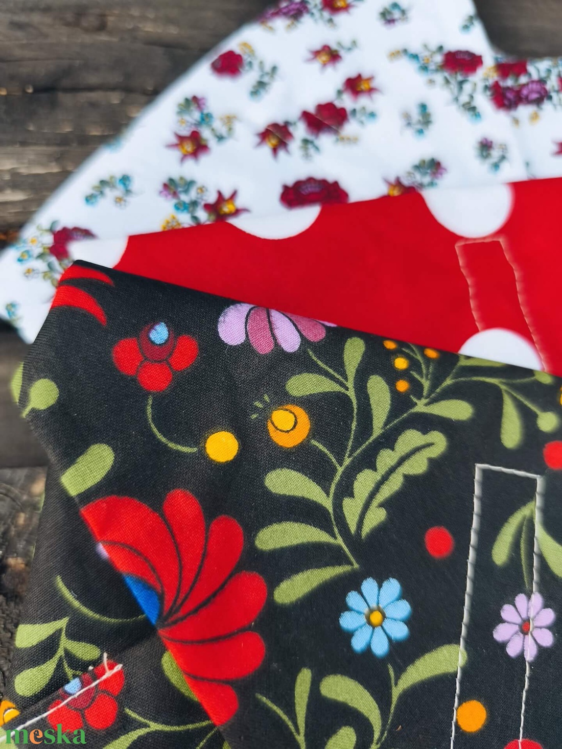 Újraszalvéta Magyaros szett - táska & tok - uzsonna- & ebéd tartó - szendvics csomagoló - Meska.hu