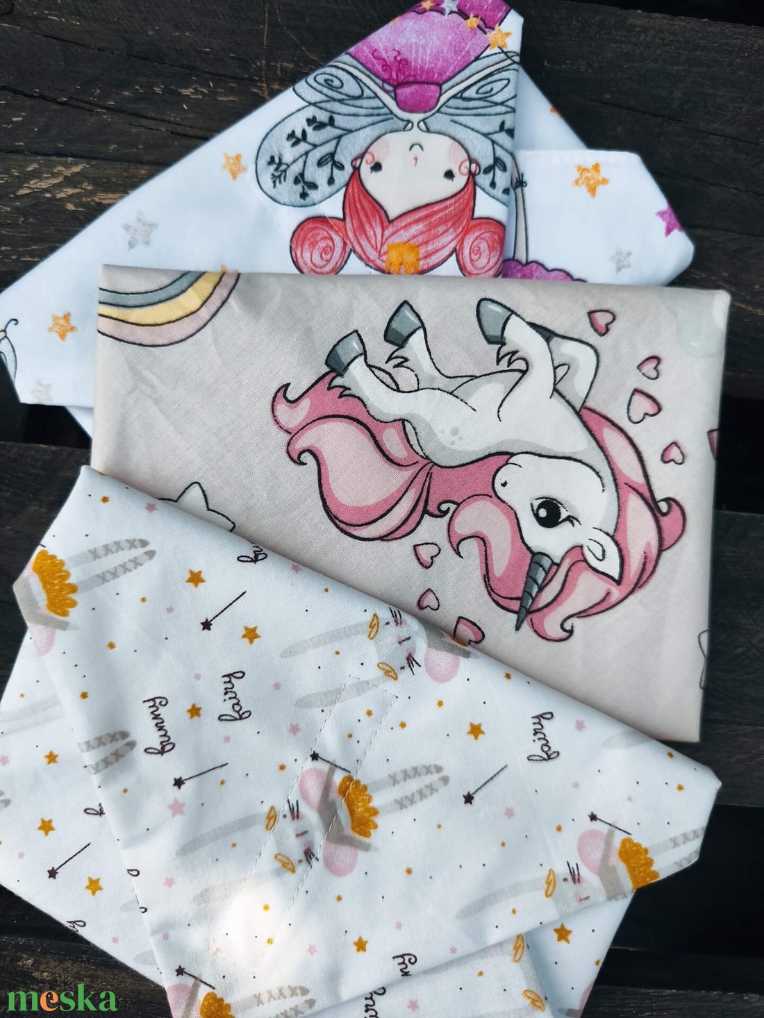 Újraszalvéta Kishercegnő szett - táska & tok - uzsonna- & ebéd tartó - szendvics csomagoló - Meska.hu