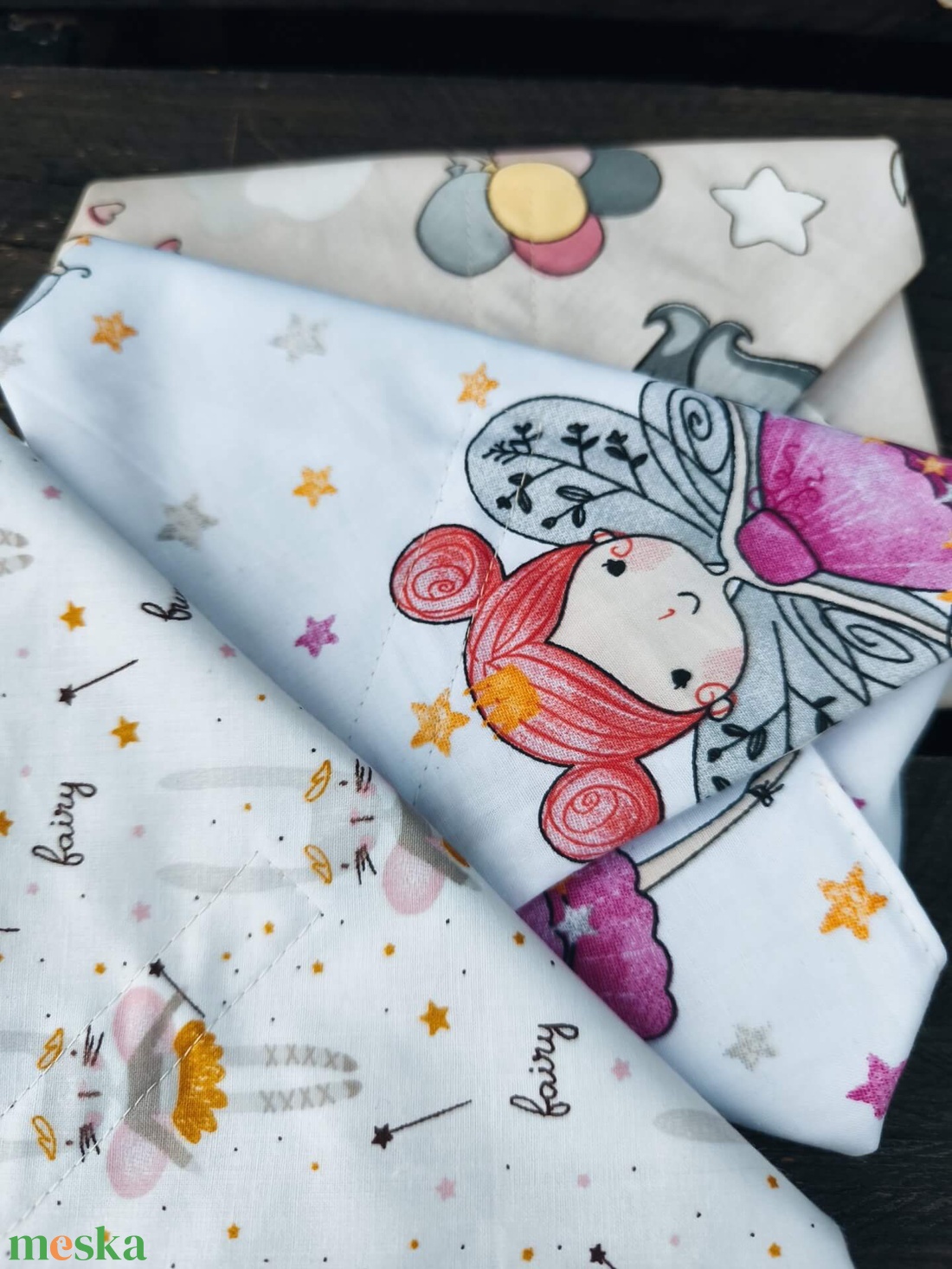 Újraszalvéta Kishercegnő szett - táska & tok - uzsonna- & ebéd tartó - szendvics csomagoló - Meska.hu