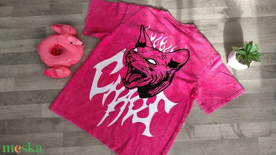 ÚJ! Chaos Sphynx oversize póló - ruha & divat - férfi ruha - póló - Meska.hu ÚJ! Chaos Sphynx oversize póló - ruha & divat - férfi ruha - póló - Meska.hu