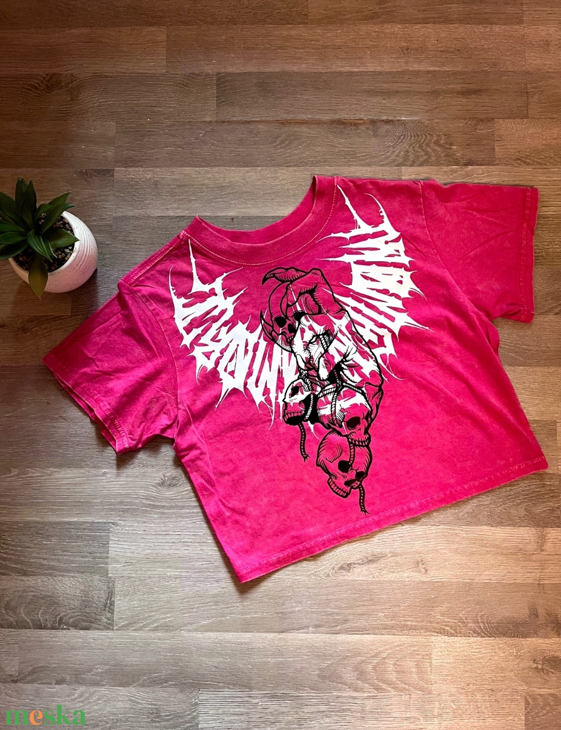 ÚJ! Momento Mori oversize póló - ruha & divat - női ruha - póló, felső - Meska.hu ÚJ! Momento Mori oversize póló - ruha & divat - női ruha - póló, felső - Meska.hu